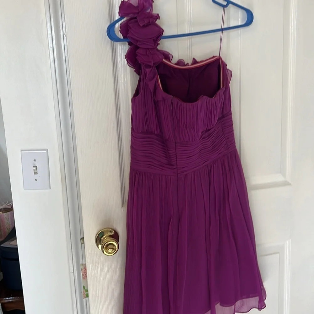 Purple one shoulder dress - Picture 5 of 5